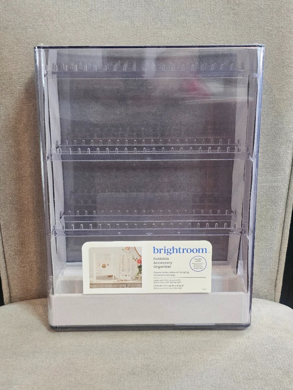 Brightroom Foldable Acrylic Accessory / Jewelry Organizer